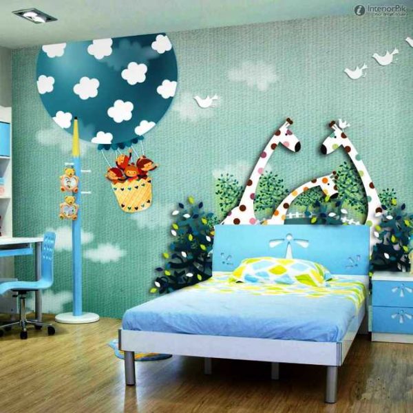 Lebih Berwarna Ini 10 Ide Desain Wallpaper  Dinding Kamar  Anak 