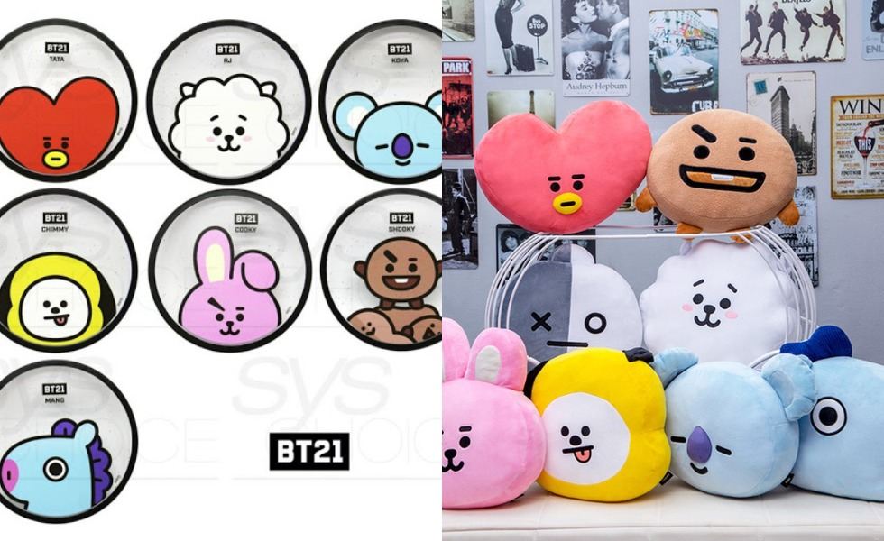 Boneka Karakter Bt21 Gambar Bts Kartun - Cute Images