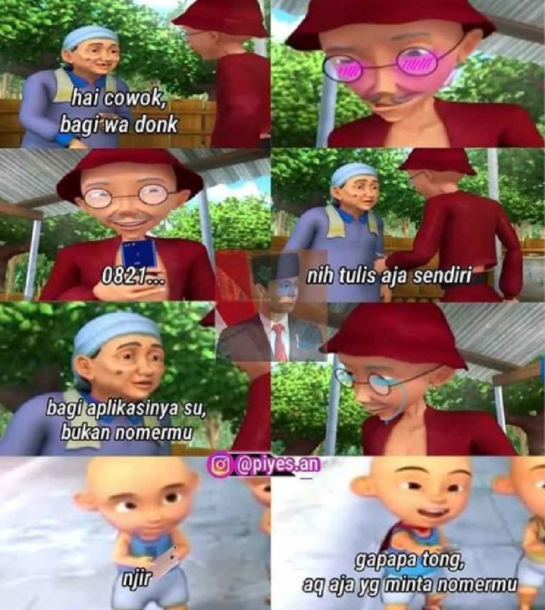 Ngakak 10 Meme Gombal Ala Upin Ipin Bikin Senyum Kecut Dailysia