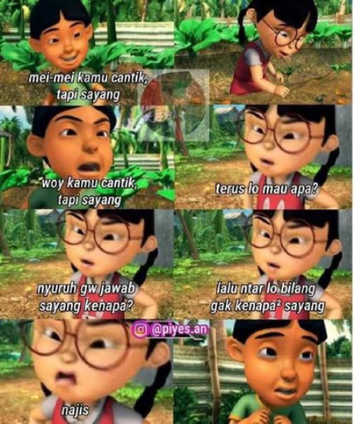 Ngakak 10 Meme Gombal Ala Upin Ipin Bikin Senyum Kecut Dailysia