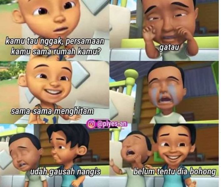 Ngakak 10 Meme  Gombal ala Upin  Ipin  Bikin Senyum Kecut 