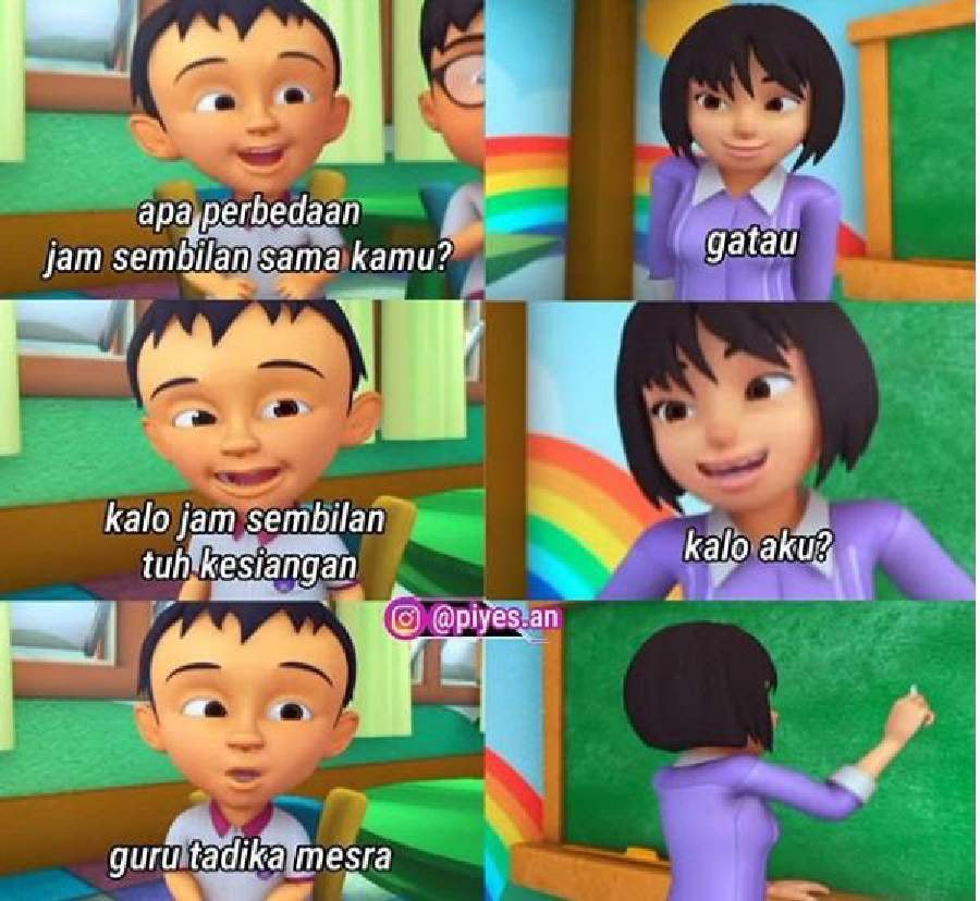 Ngakak 10 Meme Gombal Ala Upin Ipin Bikin Senyum Kecut Dailysia