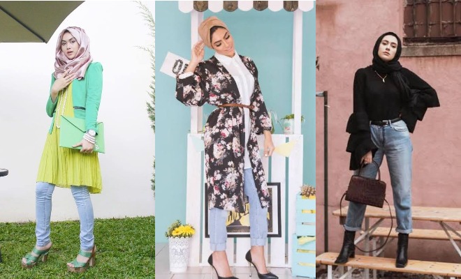 10 OOTD Kondangan Hijab Celana Jeans, Tetap Stylish - Dailysia