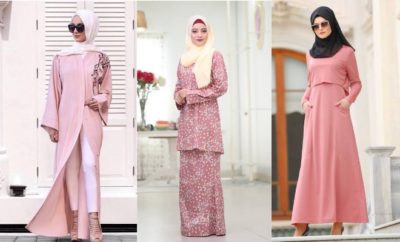 Kebaya pink cocok dengan jilbab warna apa