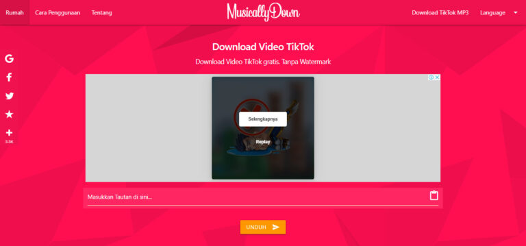 MusicallyDown : Download Video & Audio TikTok Gratis Tanpa Watermark