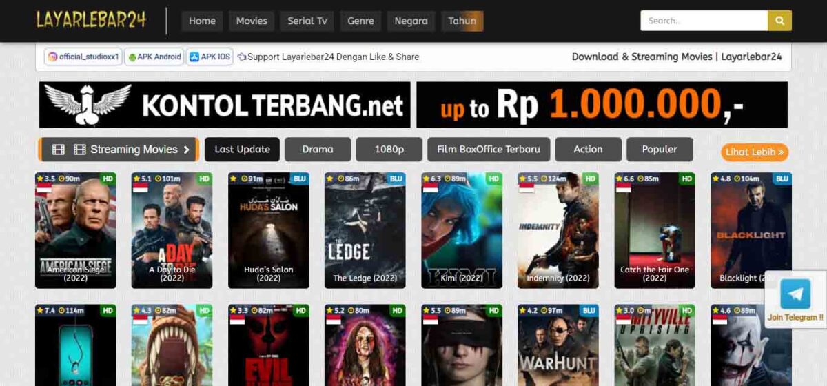 10 Situs Nonton Film Bioskop Gratis Pengganti IndoXXI Subtitle Indonesia